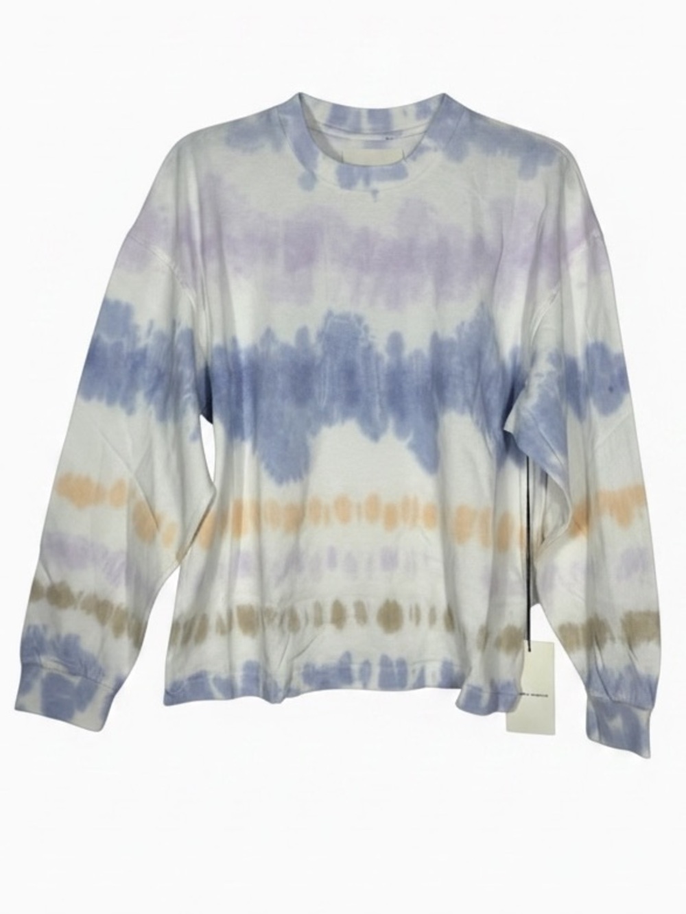 Citizens Of Humanity Light Tie-Dye Long Sleeve Oversized T-Shirt, NWT Size Small